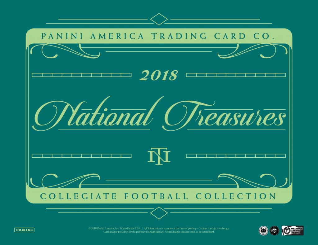 2018 National Treasures Collegiate Football Group Break 3788