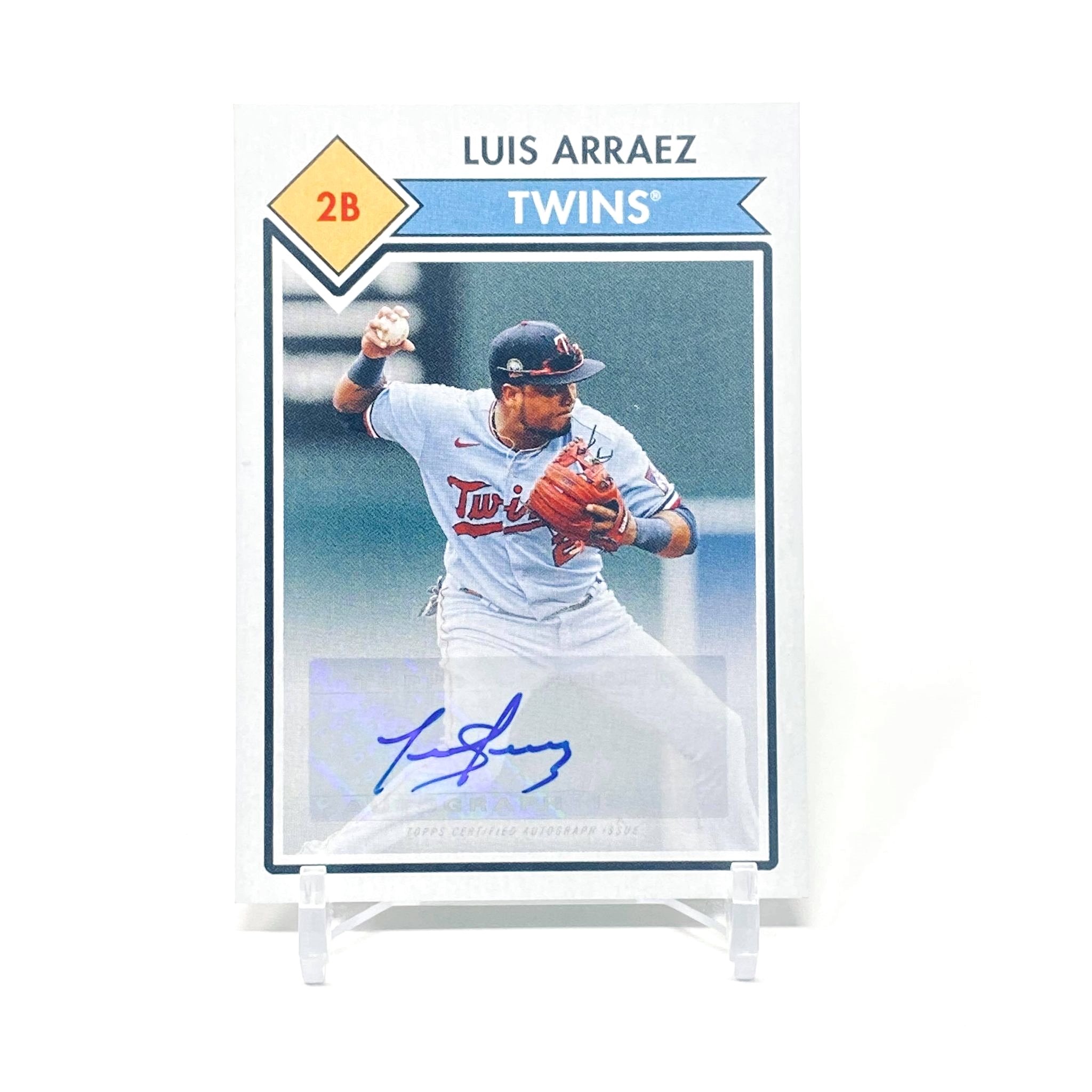 2021 Topps 582 Montgomery Club Luis Arraez Autograph Minnesota Twins