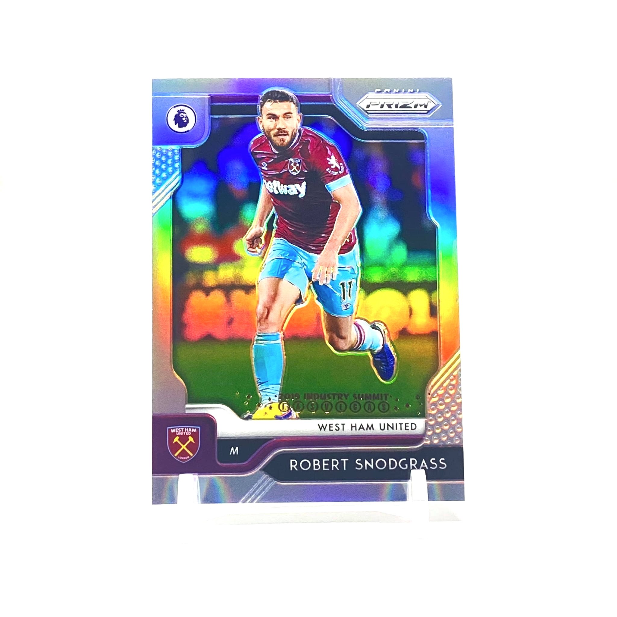 2019 Panini Prizm Premier League Soccer Industry Summit Robert Snodgrass West Ham United 1/1