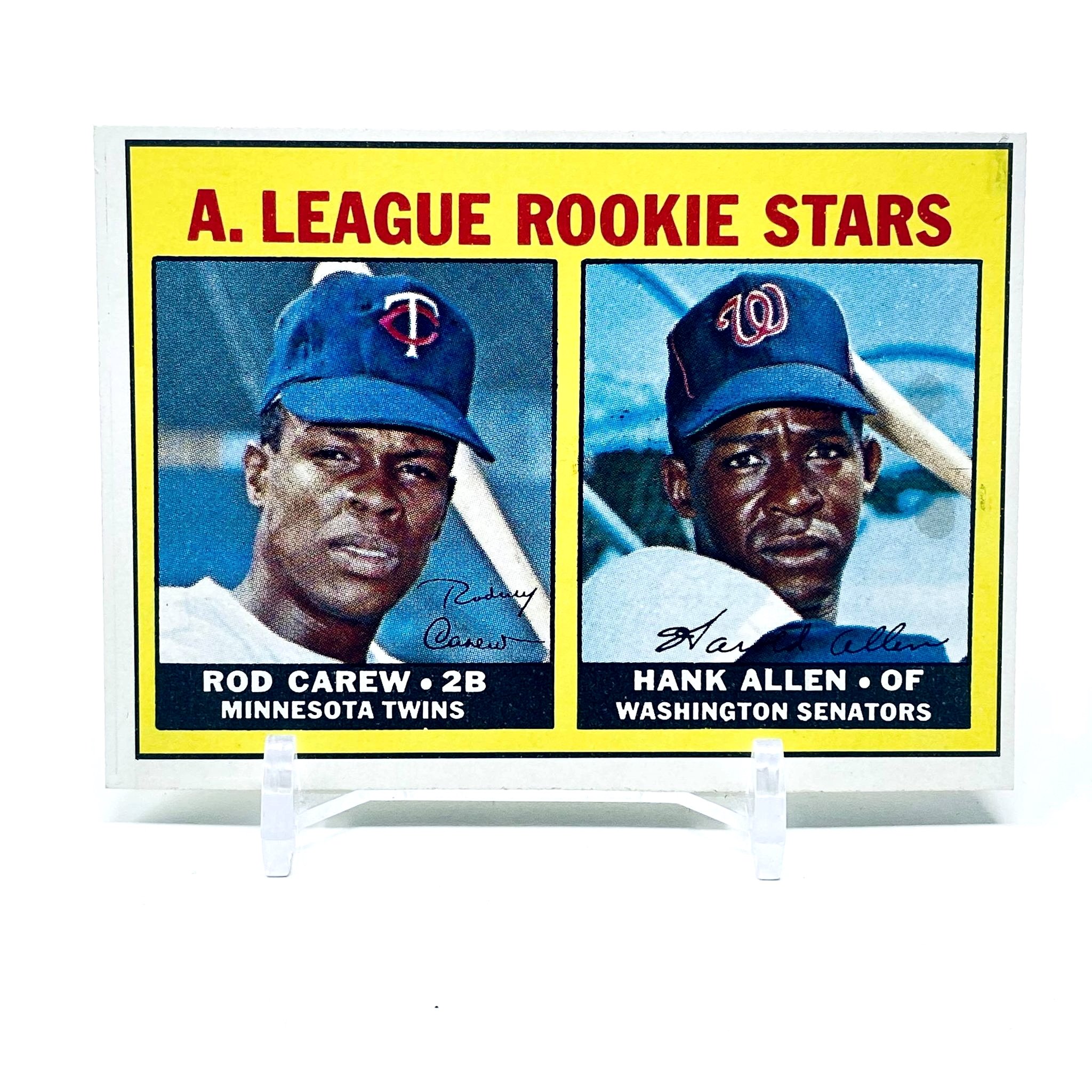 1967 Topps A.L. Rookies Rod Carew & Hank Allen