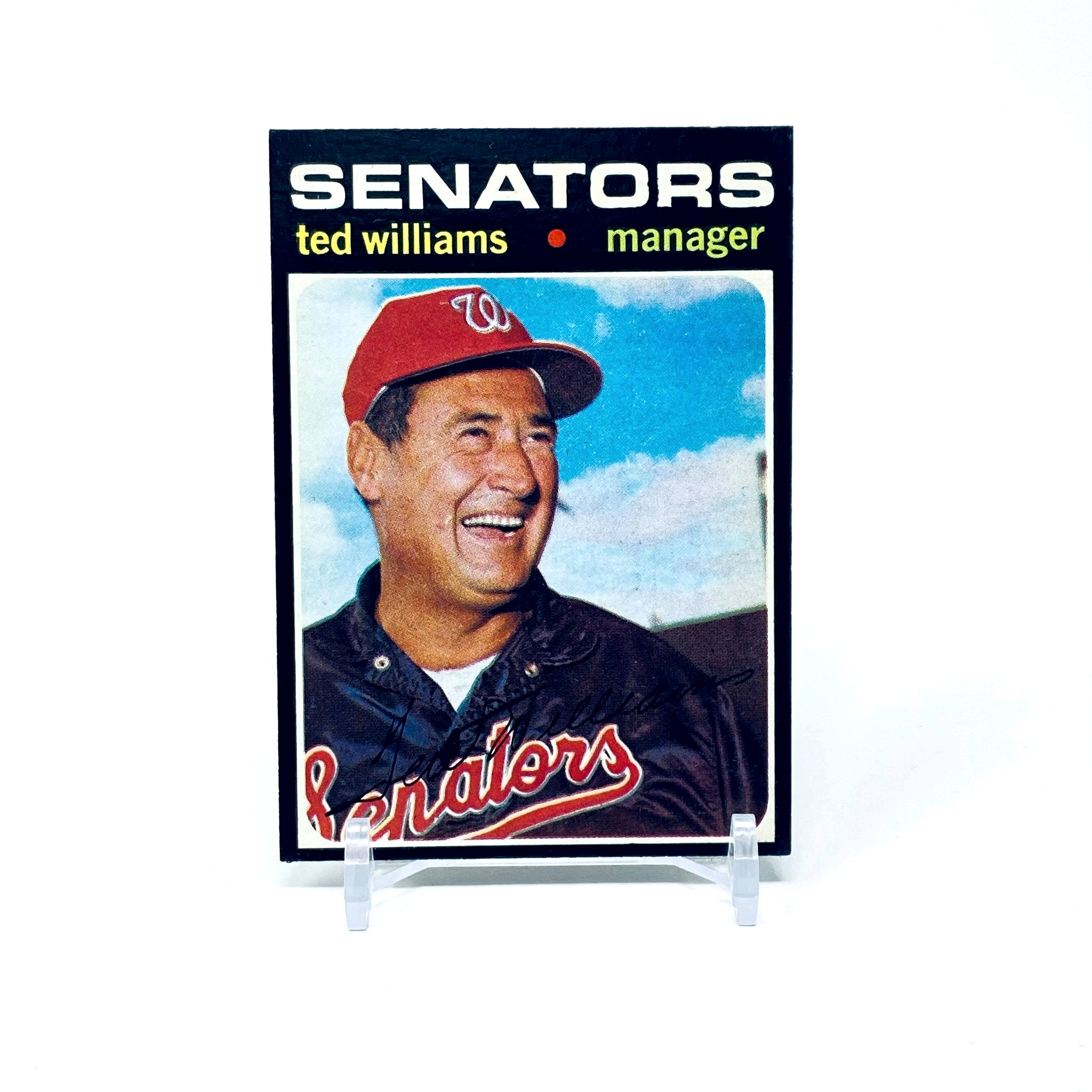1971 Topps Ted Williams Washington Senators Manager