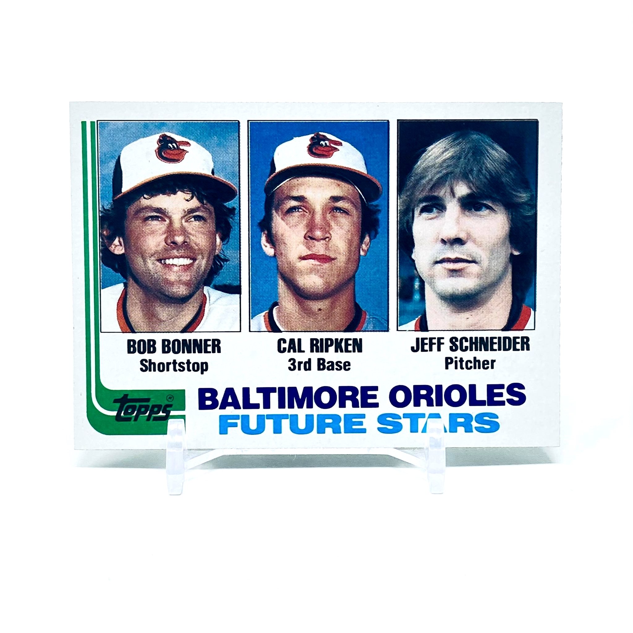 1982 Topps Future Stars Ripken, Bonner & Schneider Baltimore Orioles