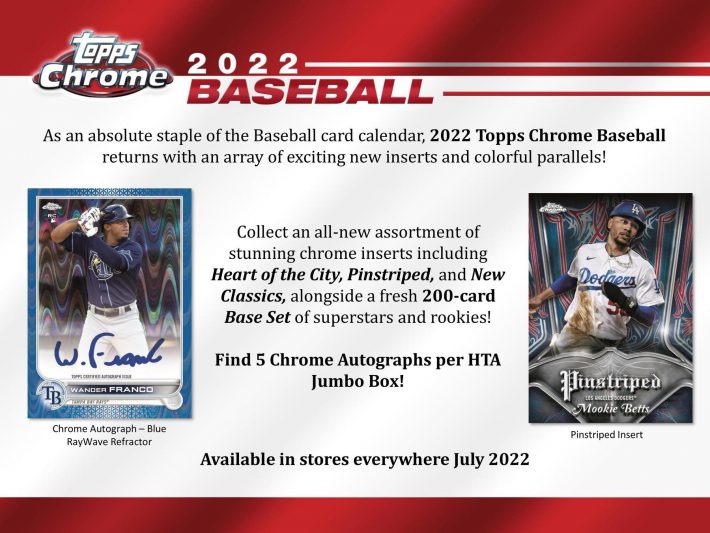 RUN IT BACK : 2022 Topps Chrome Baseball JUMBO 1/2 Case PICK YOUR PRICE Group Break #8511
