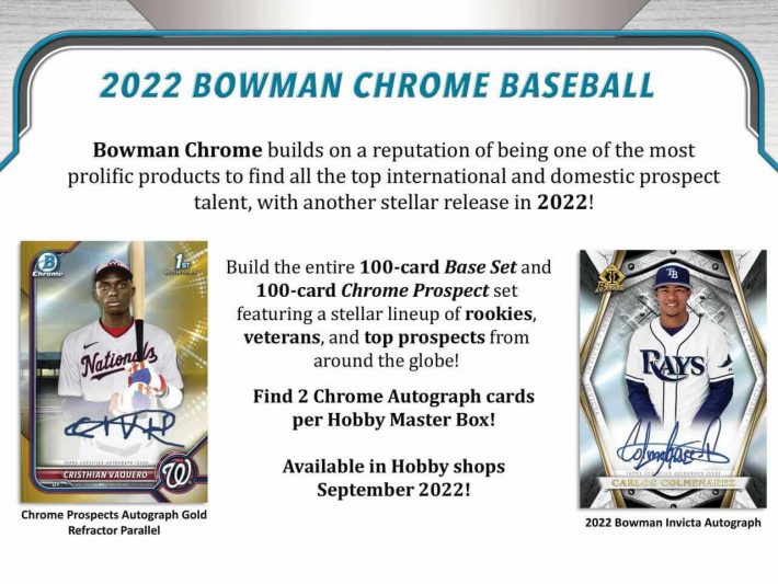HOT RELEASE : 2022 Bowman Chrome Baseball Case PICK YOUR PRICE Group Break #8807