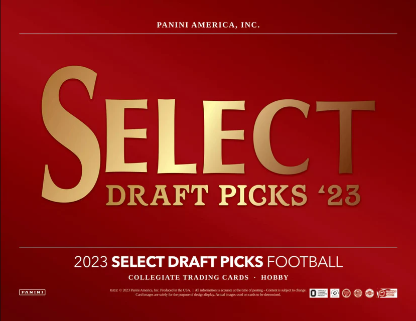 NEW RELEASE 2023 Panini Select Draft Picks Football 1/2 Case RANDOM