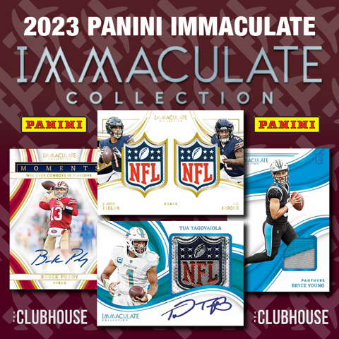 FIRST CLASS : 2023 Panini Immaculate + Spectra Football  PICK YOUR TEAM Group Break #11755