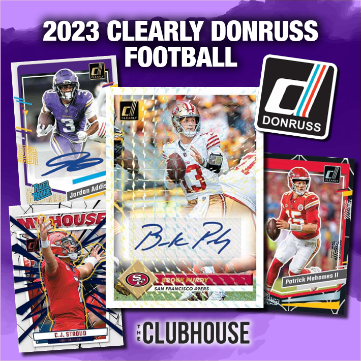 BEAUTY HITS 2023 Panini Clearly Donruss Football 1/2 Case PICK YOUR