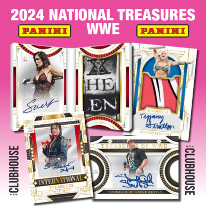 FINAL CASE : 2024 Panini National Treasures WWE Hobby Case RANDOM CARD Group Break #12669 (1 GUARANTEED CARD PER SPOT)
