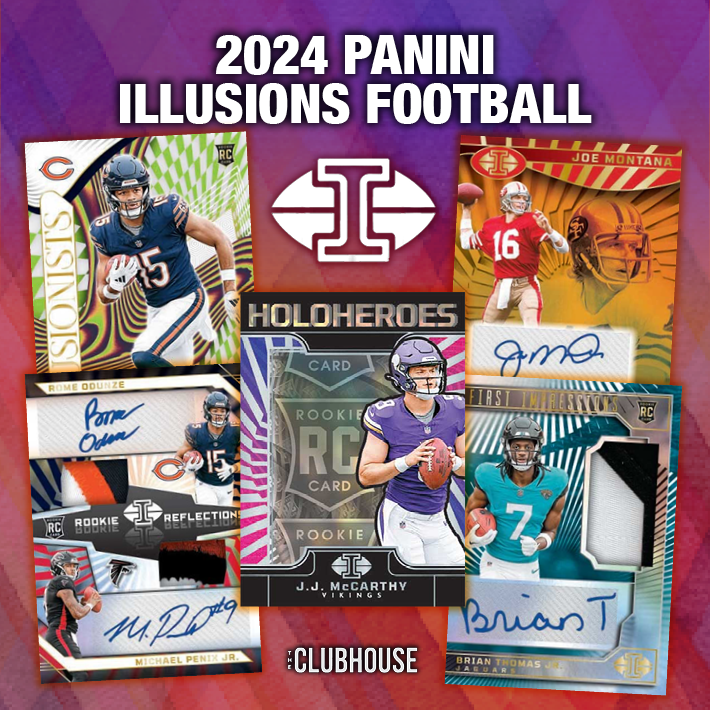 SERIAL # CLOSER : 2024 Panini Illusions Football 1/2 Case PICK YOUR TEAM Group Break #13060