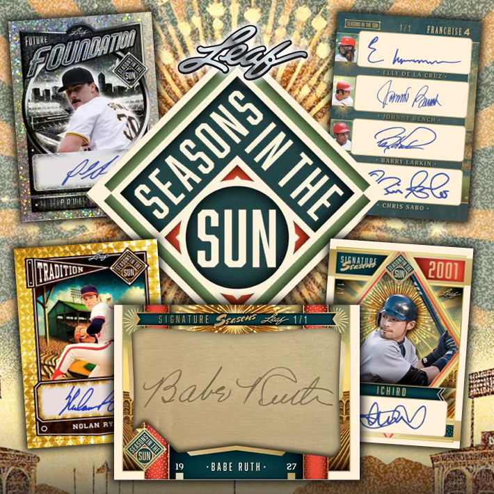 RELEASE DAY (ONLY CASE) : 2025 Leaf Seasons In the Sun Baseball Case RANDOM HIT Group Break #13203 (GUARANTEED HIT PER SPOT)