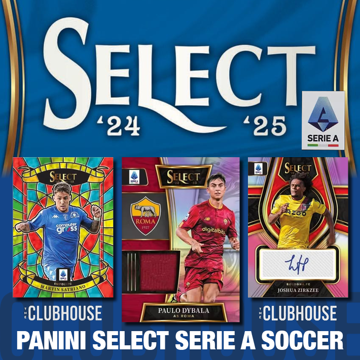 SOCCER IS HOT : 2024-25 Panini Select Serie A Soccer 1/4 Case SERIAL NUMBER Group Break #13456