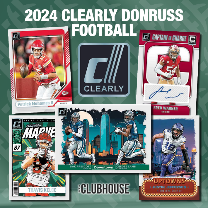 WORLD PREMIER LIVE FROM LA RPS : 2024 Clearly Donruss Football Hobby Case RANDOM TEAM Group Break #13342