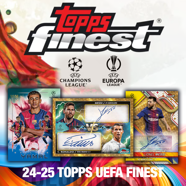 PENULTIMATE CASE : 2024-25 Topps Finest UEFA Soccer Hobby Case SERIAL NUMBER Group Break #13668