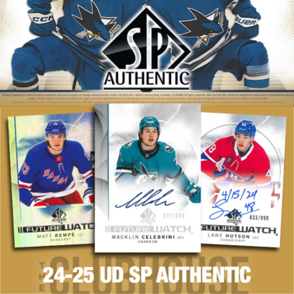 RELEASE DAY : 2024-25 Upper Deck SP Authentic Hockey MASTER Case PICK YOUR TEAM Group Break #13842