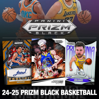 RELEASE DAY : 2024-25 Panini Prizm Black Basketball Hobby PICK YOUR TEAM Group Break #14132