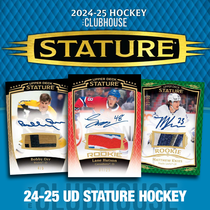 RELEASE DAY : 2024-25 Upper Deck Stature Hockey Master Case PICK YOUR TEAM Group Break #14053