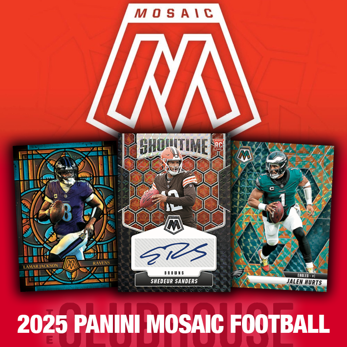 RELEASE DAY : 2025 Panini Mosaic Football Hobby 1/2 Case PICK YOUR TEAM Group Break #14308
