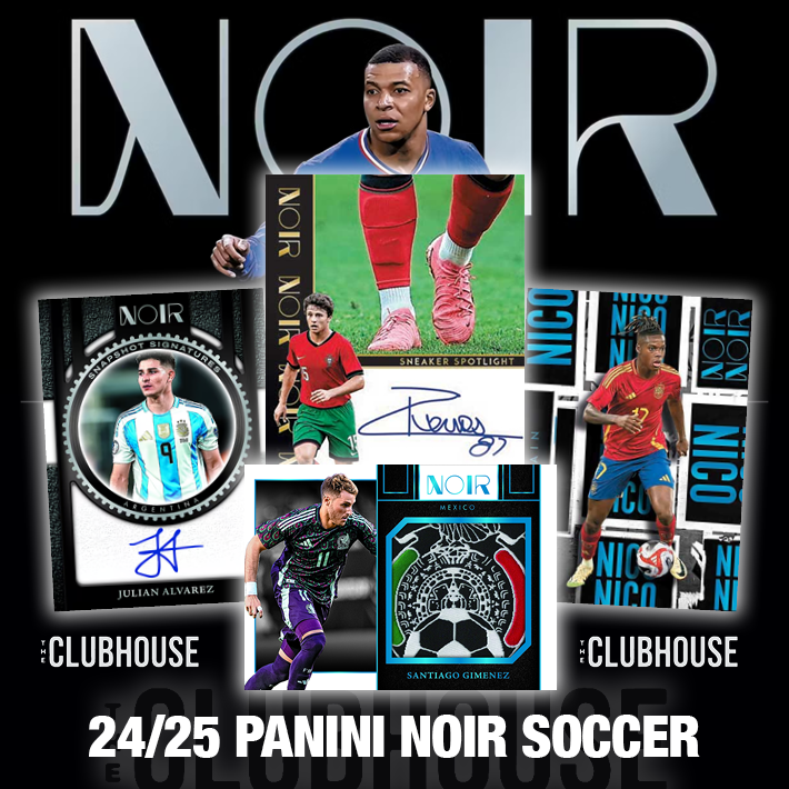 RELEASE DAY : 2024-25 Panini Noir Soccer Hobby Box SERIAL NUMBER Group Break #14309