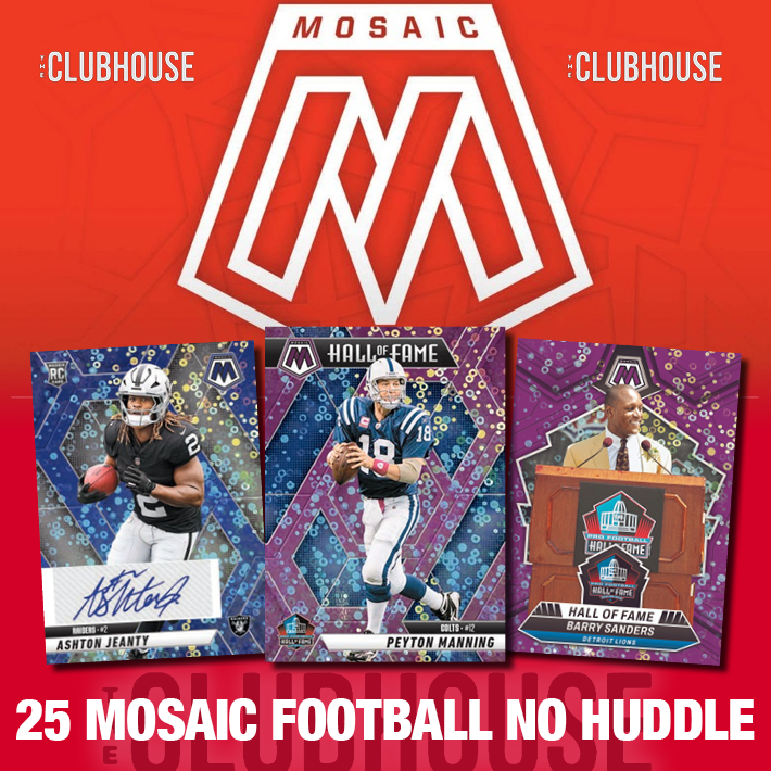 RELEASE DAY : 2025 Panini Mosaic No Huddle Football 1/4 Case RANDOM TEAM Group Break #14374
