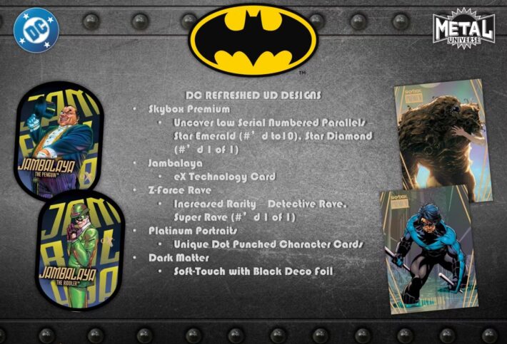 RELEASE DAY : 2025 Upper Deck Skybox Metal Universe Batman 1/2 Case CARD # STYLE Group Break #14325