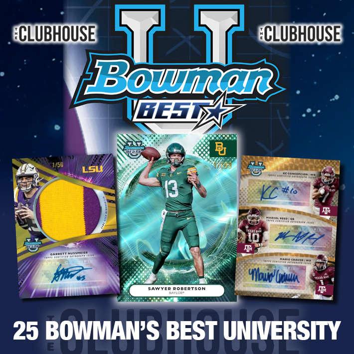 RELEASE DAY : 2025 Bowman Best U Football Hobby Case PICK YOUR SCHOOL Group Break #14399