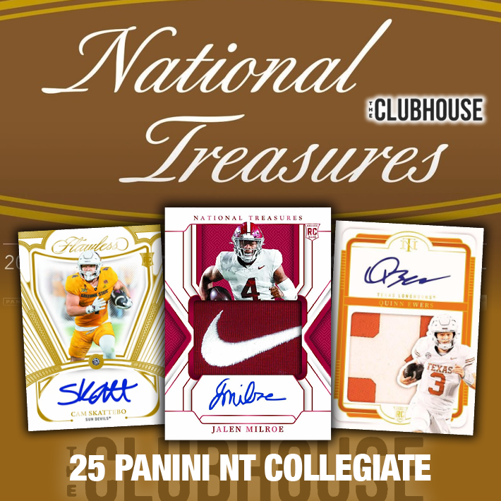 RELEASE DAY : 2025 Panini National Treasures Collegiate Football Hobby Case SERIAL NUMBER Group Break #14438