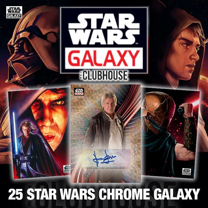 NEW RELEASE : 2025 Topps Star Wars Galaxy Chrome 1/2 Case CARD # Group Break #14418