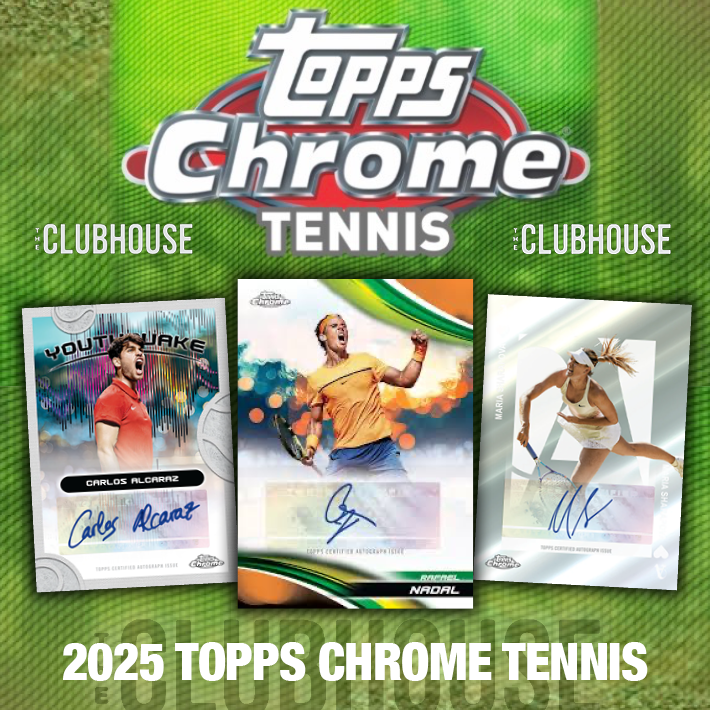 5 CASE MONSTER : 2025 Topps Chrome Tennis Delight 5-Case PICK YOUR PLAYER Group Break #14567