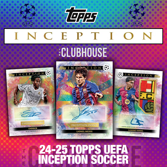 HOT PRODUCT : 2024/25 Topps Inception UEFA Club Competitions Soccer Hobby Boxes SERIAL # STYLE Group Break #14552