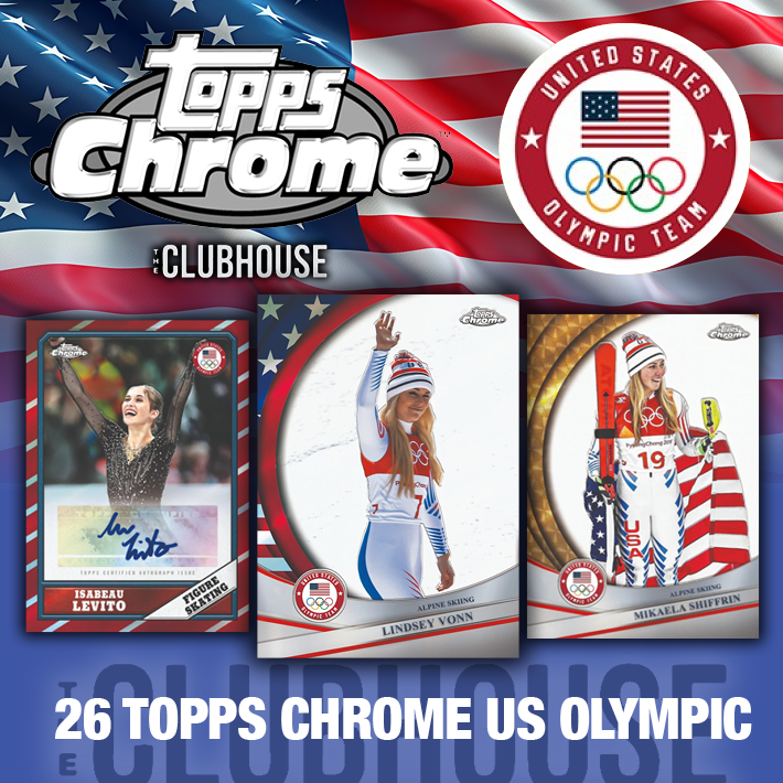 JUST IN THE DOOR : 2026 Topps Chrome Olympics Hobby Case SERIAL # STYLE Group Break #14541
