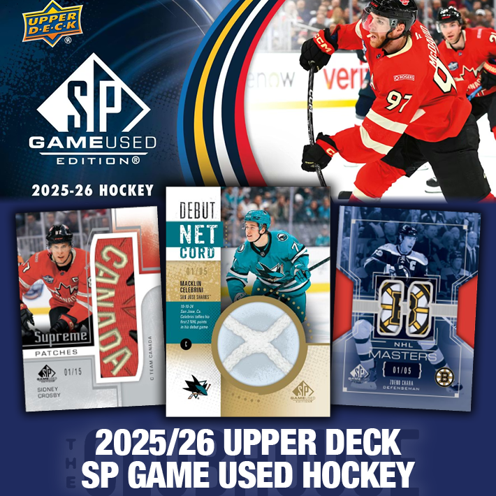 RELEASE DAY : 2025-26 Upper Deck SP Game Used Hockey Case RANDOM TEAM Group Break #14604