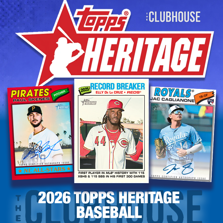 RELEASE DAY : 2026 Topps Heritage Baseball Hobby Case PICK YOUR TEAM Group Break #14715