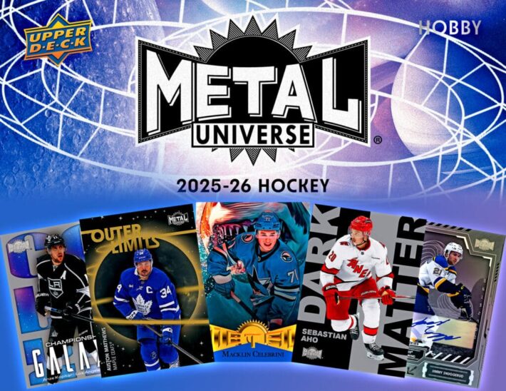 NEW RELEASE : 2025-26 Upper Deck Metal Universe Hockey Case PICK YOUR TEAM Group Break #14834
