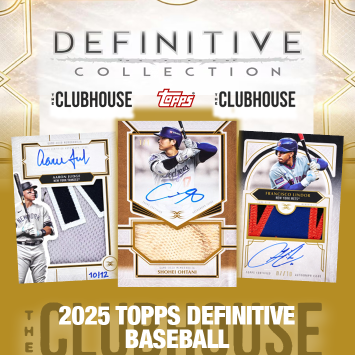 RELEASE DAY : 2025 Topps Definitive Collection Baseball RANDOM HIT Group Break #14850 (GUARANTEED HIT PER SPOT)