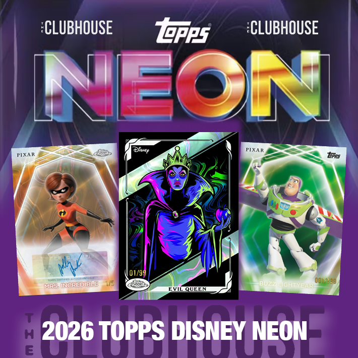 NEW RELEASE : 2026 Topps Disney Neon 1/2 Case HYBRID SERIAL # Group Break #14825