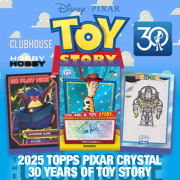 INSANELY RARE RELEASE : 2025 Topps Pixar Toy Story 1/2 Case HYBRID SERIAL # Group Break #14868
