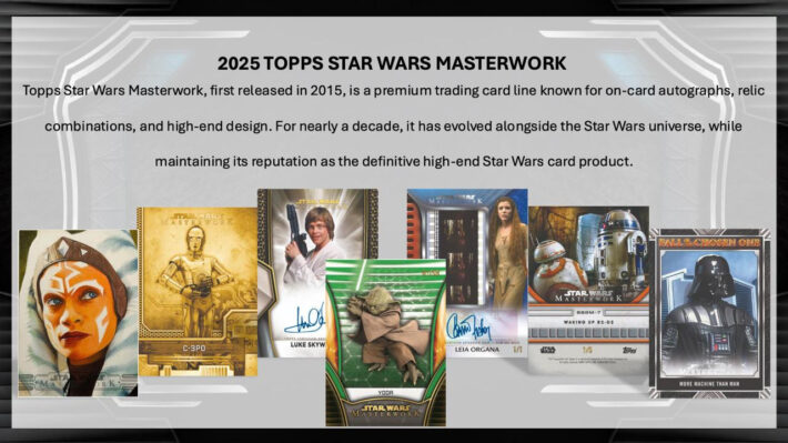 RARE RELEASE DAY : 2025 Topps Star Wars Masterwork Hobby 1/2 Case HYBRID SERIAL # Group Break #14965
