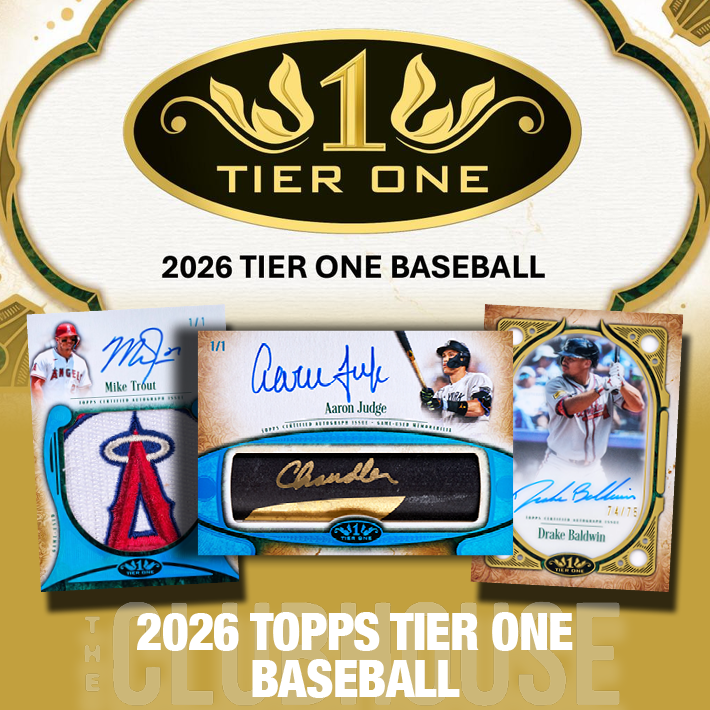RELEASE DAY : 2026 Topps Tier One Baseball Case PICK YOUR TEAM Group Break #15070