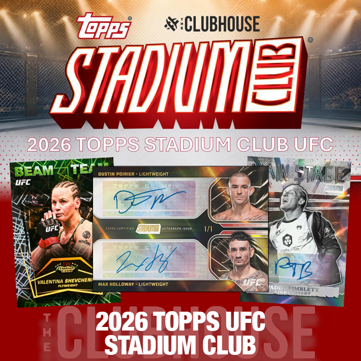 RELEASE DAY : 2026 Topps UFC Stadium Club Hobby Case HYBRID SERIAL # Group Break #15256