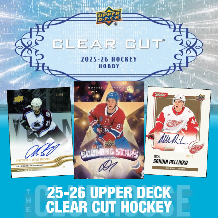 RELEASE DAY : 2025-26 Upper Deck Clear Cut Hockey Hobby Case RANDOM TEAM Group Break #15272