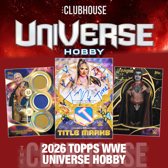 TOP ROPE : 2026 Topps WWE Universe Hobby Case HYBRID SERIAL # Group Break #15365