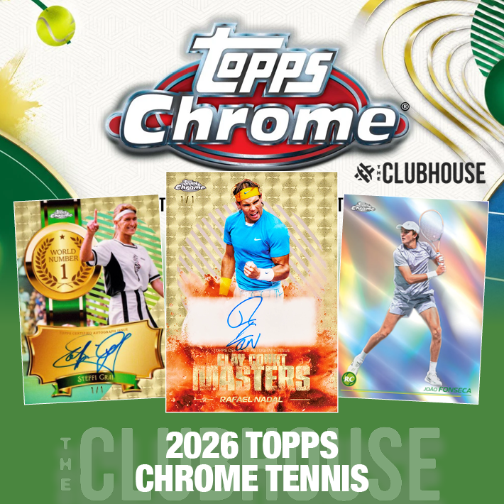 THE GOAT 50-CASE BREAK : 2026 Topps Chrome Tennis 50 CASE (45 DELIGHT + 5 HOBBY) PICK YOUR PLAYER Group Break #15384 + FREE CASE GIVEAWAY